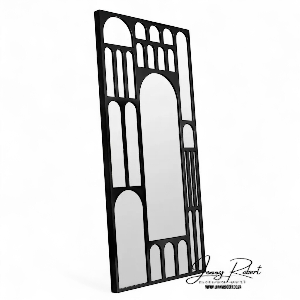 Mirror Noir with Wooden Frame 1.5m (XL) BLACK