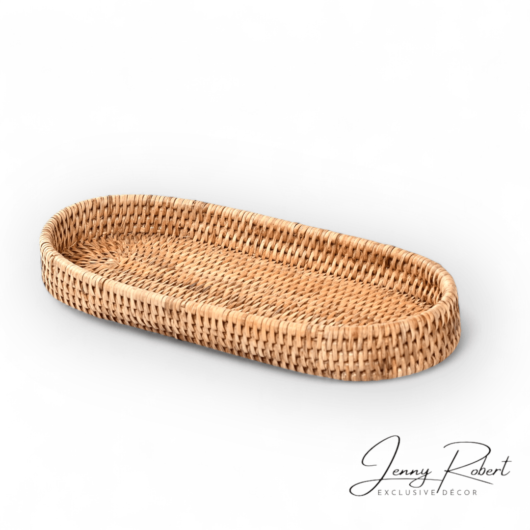 Tray Oval Rattan (Natural) 30cm