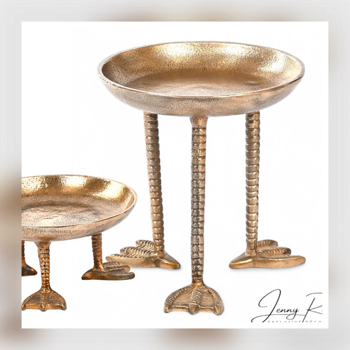 Tray on Duck Legs (Brass Finish)