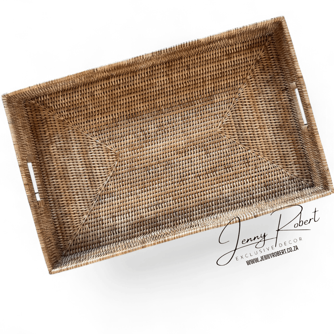 Tray Rectangular Rattan (Natural) XL