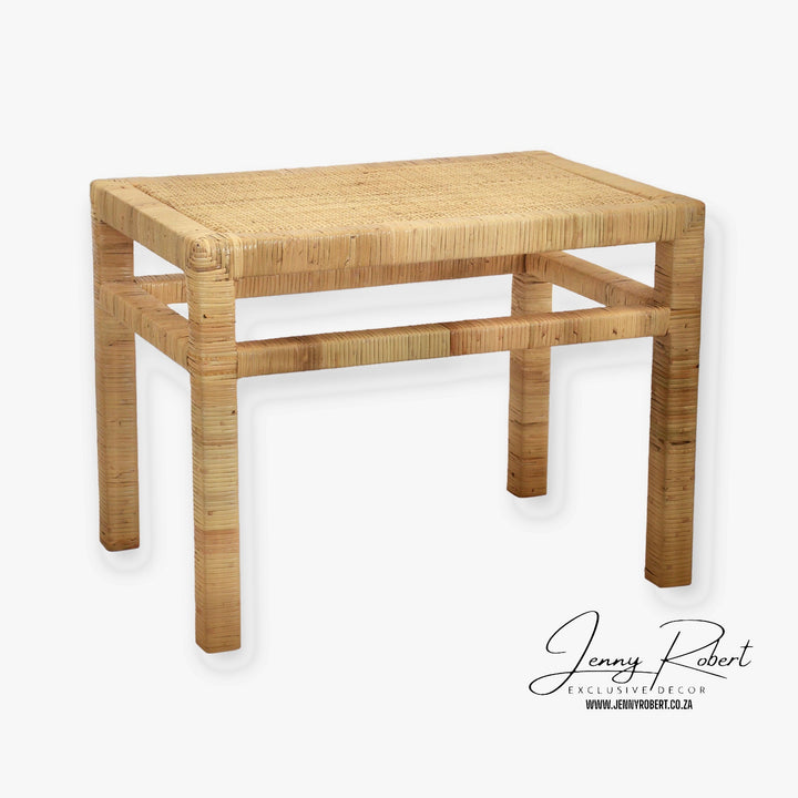 Rattan Bench / Side Table