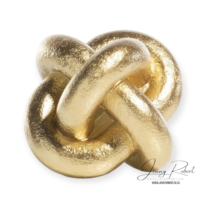 Gold Infinity Knot Objet