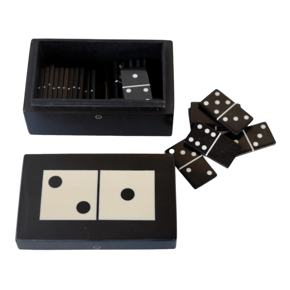 Games - Dominoes Black and Cream