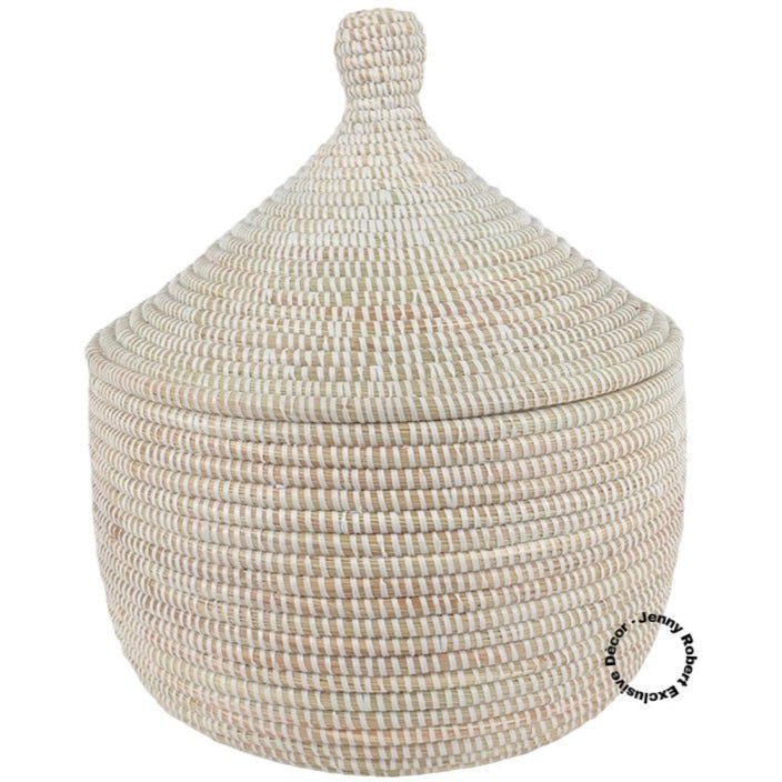 Laundry Basket Woven - African (Natural White)