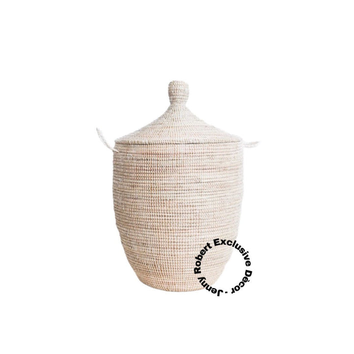 Laundry Basket Woven - African (Natural White)