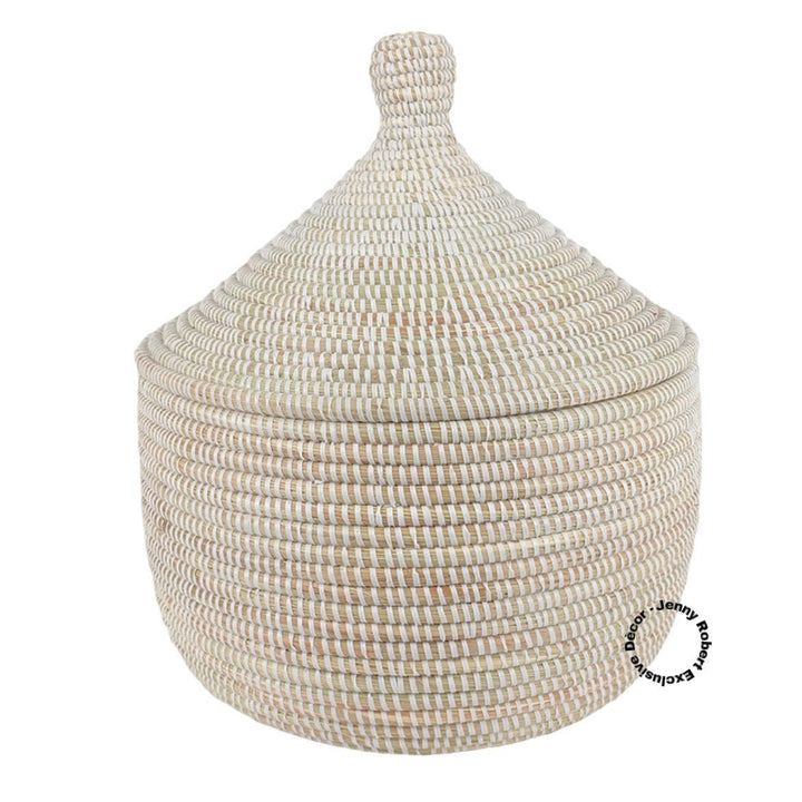 Laundry Basket Woven - African (Natural White)