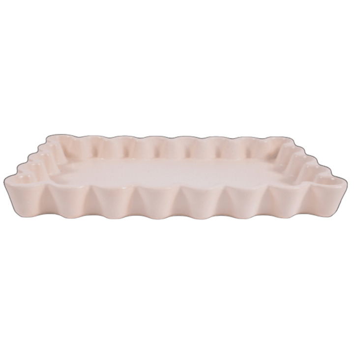 Tray Ceramic Scalloped (Cream)