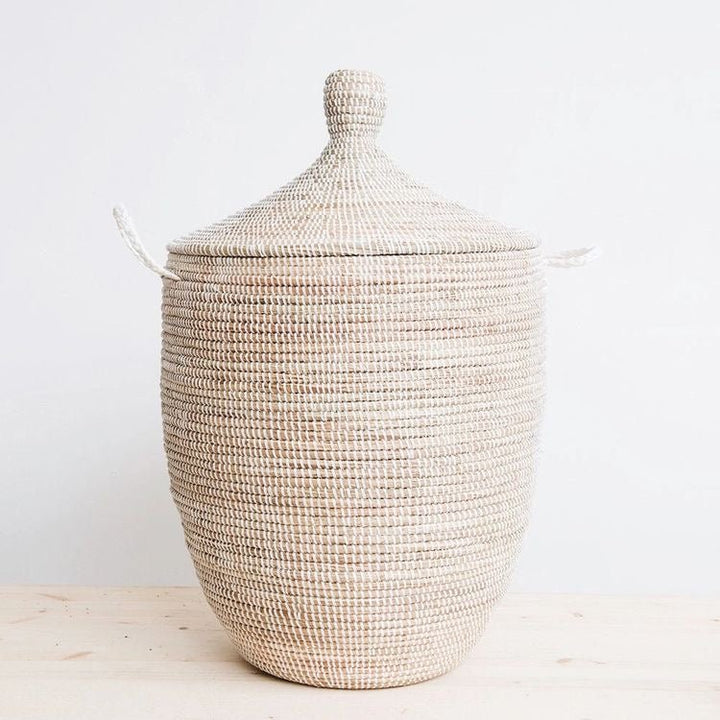 Laundry Basket Woven - African (Natural White)